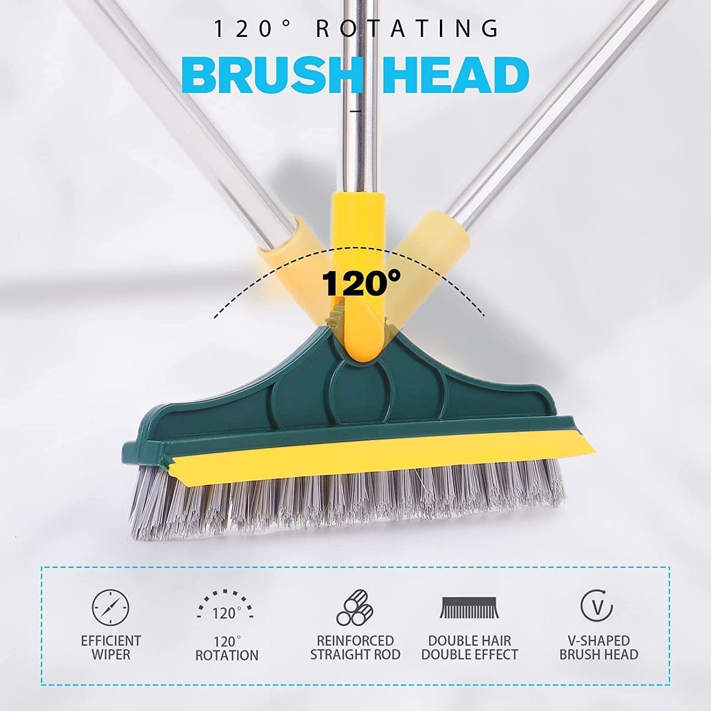 Adjustable Long Handle Wiper Brush
