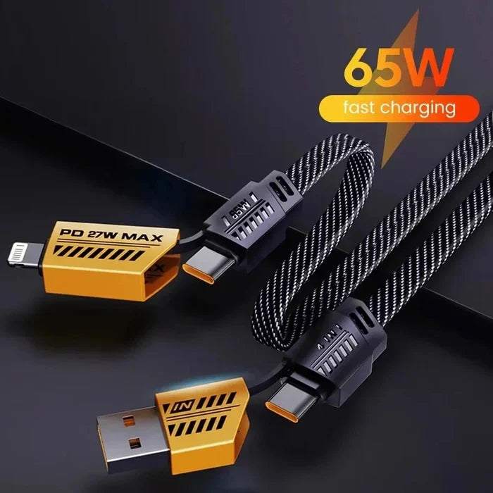 V999 5-in-1 Fast Charging & Data Cable for All Devices – Multi-Mode USB Cable
