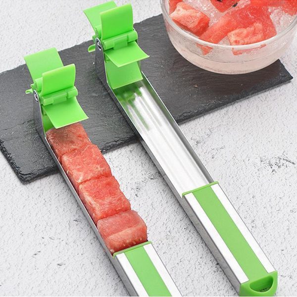 Watermelon Cutter – Stainless Steel Cube Slicer & Fruit Corer Tool for Salad & Kitchen Use