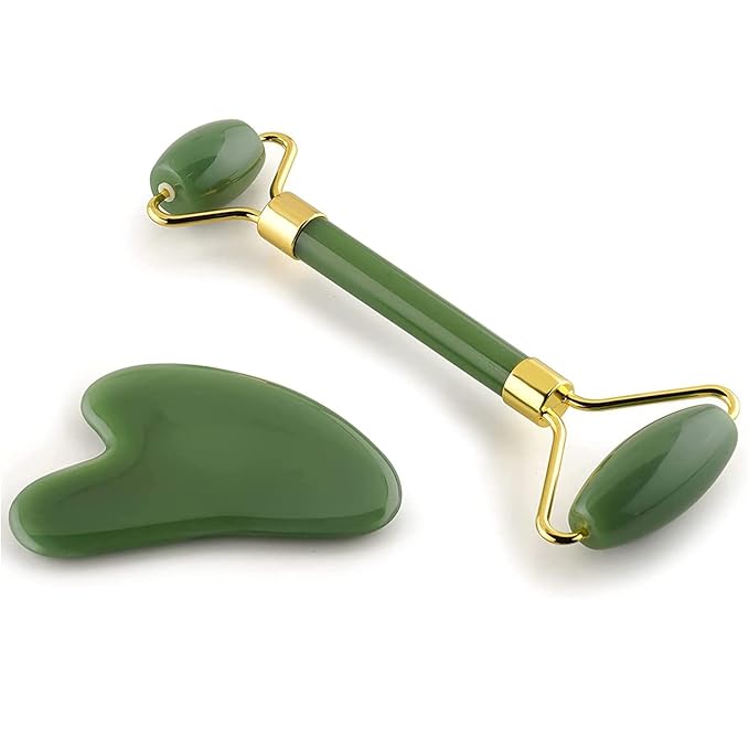 Combo Pack – Marble Jade Roller, Ice Roller & Derma Roller (Pack of 3) | Facial Massage & Skincare Essentials