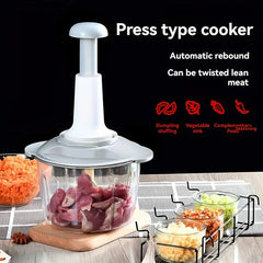 Imported Manual Hand Push Multifunctional Chopper Mixer Cutter and Grinder