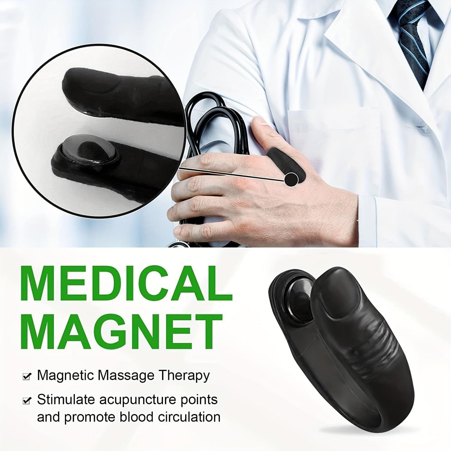 Original Li4 Acupressure Clip | Wearable Sugar Control, Stress & Headache Relief Hand Pressure Point Tool