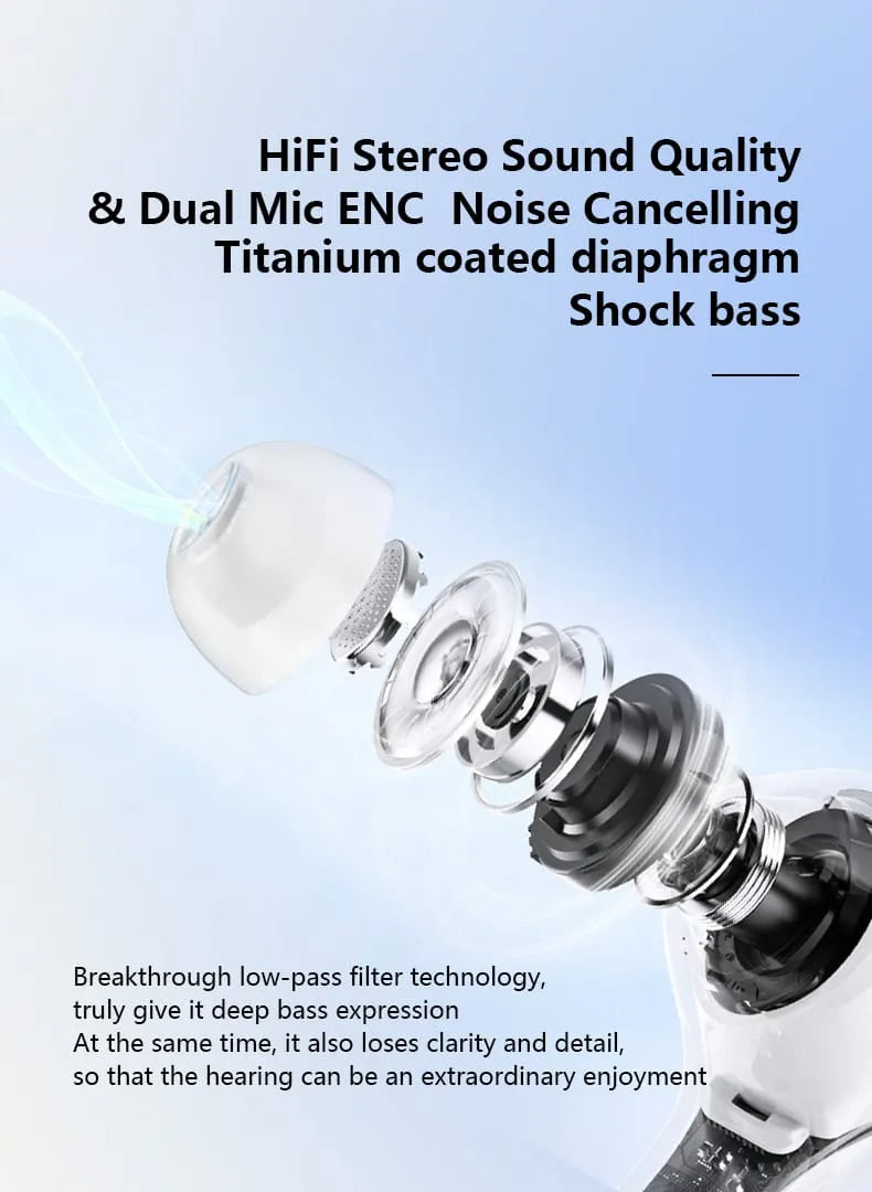 Air 39 Transparent Wireless Gaming Earbuds