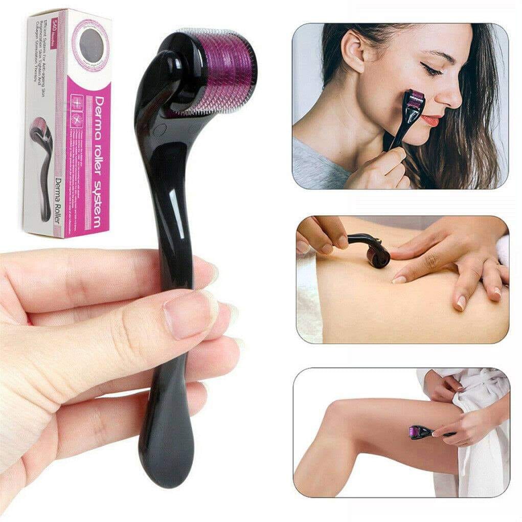 Combo Pack – Marble Jade Roller, Ice Roller & Derma Roller (Pack of 3) | Facial Massage & Skincare Essentials