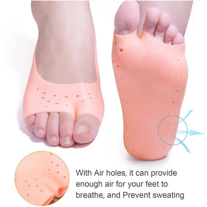 Silicone Gel Moisturizing Socks – Non-Slip Foot Care Solution