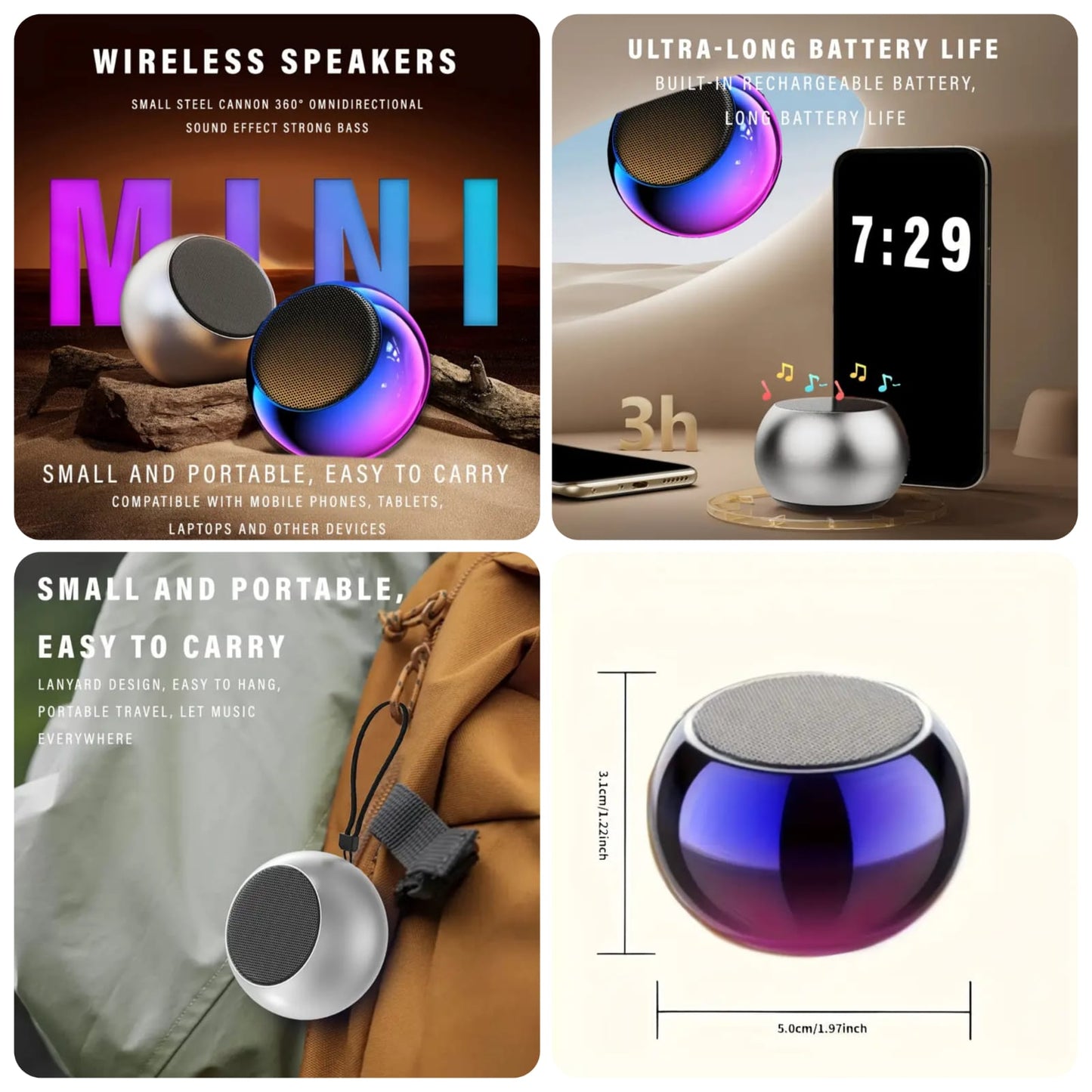 JBL Mini Portable Wireless Speaker – High-Quality Sound & Extra Bass