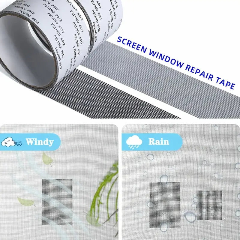 Self-Adhesive Window Screen Repair Tape | Fix Holes & Tears | Anti-Mosquito Mesh Patch