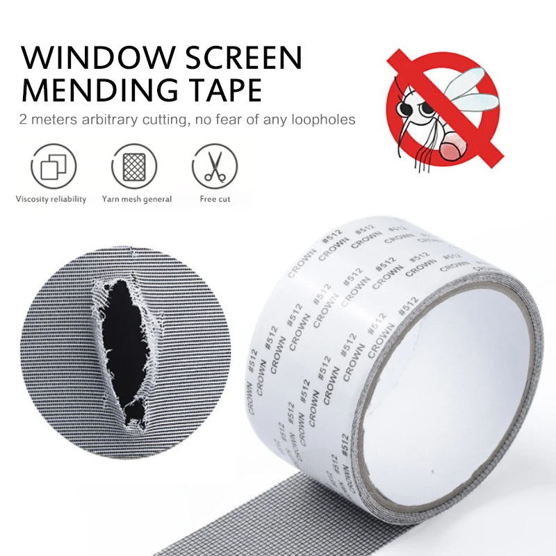 Self-Adhesive Window Screen Repair Tape | Fix Holes & Tears | Anti-Mosquito Mesh Patch