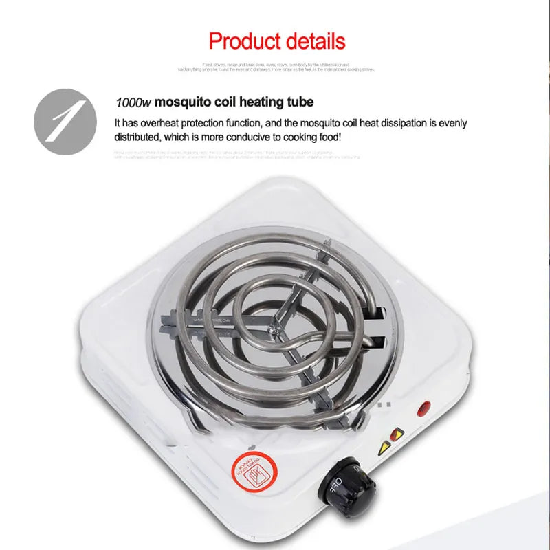 Portable Mini Electric Stove for Quick Cooking & Heating