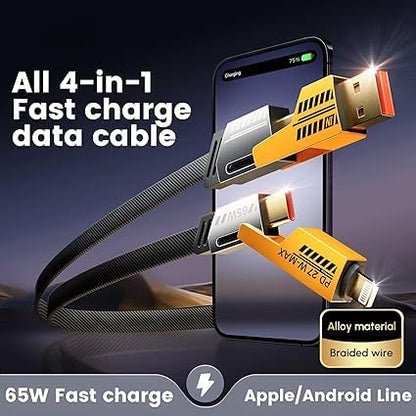 V999 5-in-1 Fast Charging & Data Cable for All Devices – Multi-Mode USB Cable