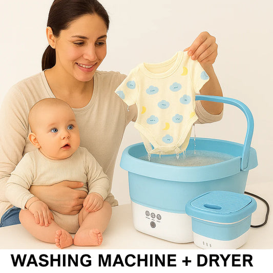 Powerful Mini Foldable Washing Machine with dryer and Foldable Washing Machine