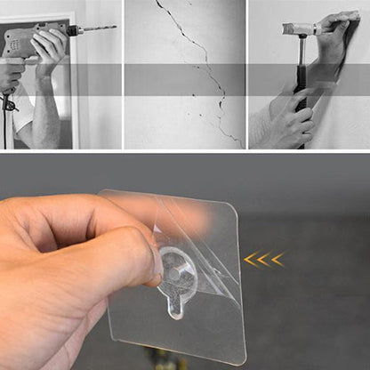 (Pack of 20) Punch-Free Self-Adhesive Screw Wall Hooks | Heavy-Duty Hooks for Home & Outdoor Use