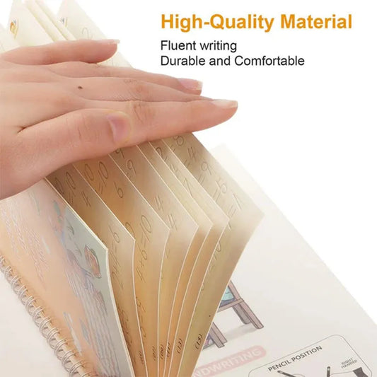 Mega Sale Offer - Kids Reusable Practice Book (4 Books + 1 Pen + 1 Grip & 10 Refills)