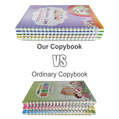 Mega Sale Offer - Kids Reusable Practice Book (4 Books + 1 Pen + 1 Grip & 10 Refills)
