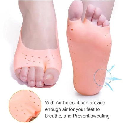 Silicone Gel Moisturizing Socks – Non-Slip Foot Care Solution