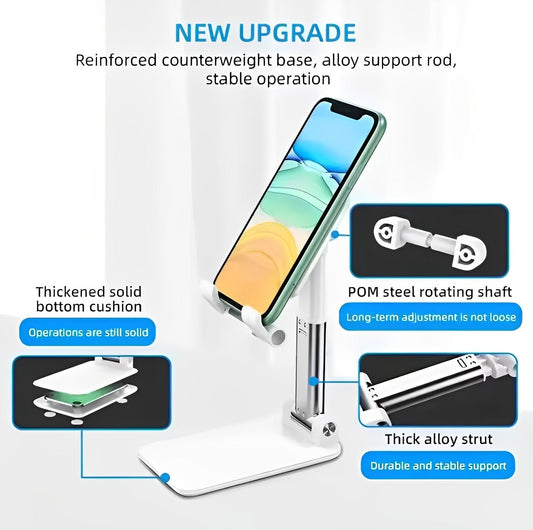 Foldable & Adjustable Mobile Phone And Tablet Stand