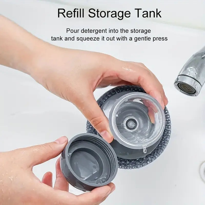 2-in-1 Kitchen Dish Brush with Soap Dispenser – Buy 1 Get 1 Free!