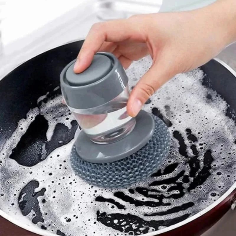 2-in-1 Kitchen Dish Brush with Soap Dispenser – Buy 1 Get 1 Free!