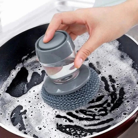 2-in-1 Kitchen Dish Brush with Soap Dispenser – Buy 1 Get 1 Free!