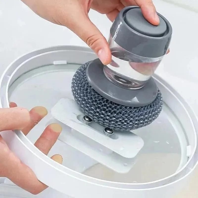 2-in-1 Kitchen Dish Brush with Soap Dispenser – Buy 1 Get 1 Free!