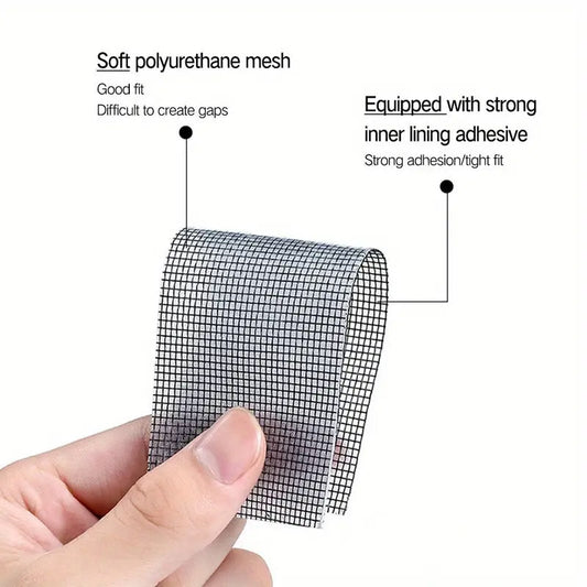 Self-Adhesive Window Screen Repair Tape | Fix Holes & Tears | Anti-Mosquito Mesh Patch